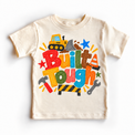 Built Tough design on a natural tee