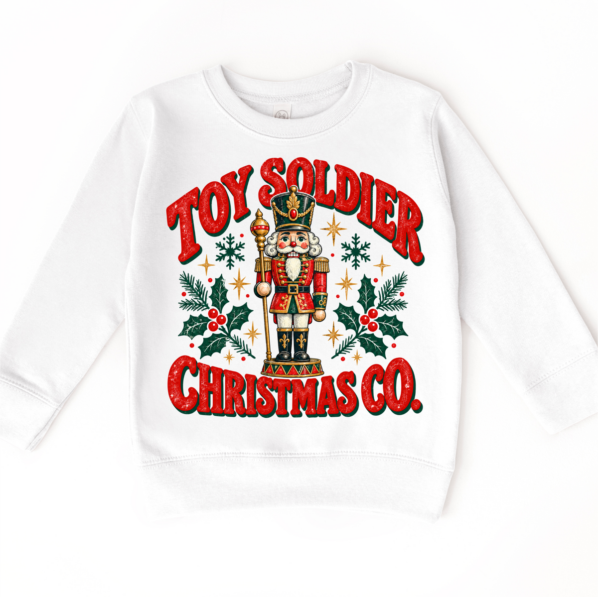 Toy Soldier Christmas Co. Nutcracker White sweatshirt